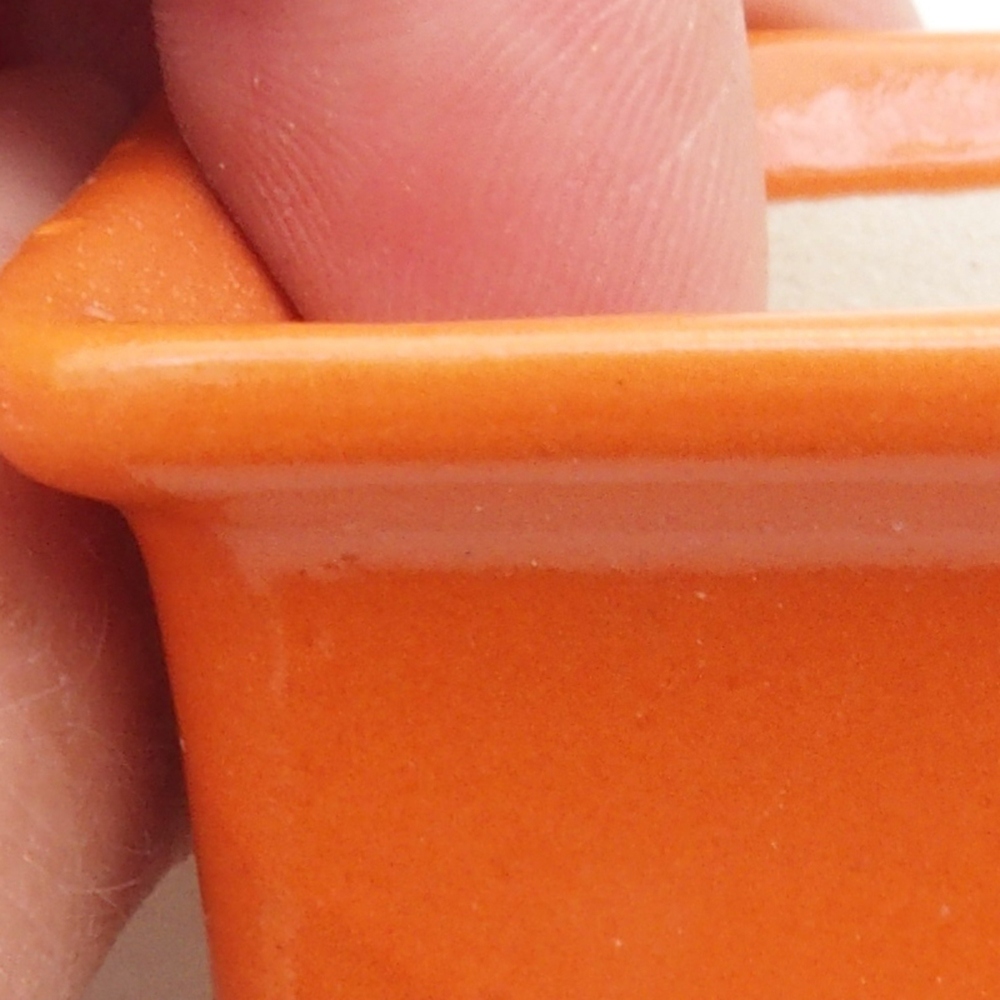 Mini bonsai bowl 5,5 x 4 x 2,5 cm, color orange