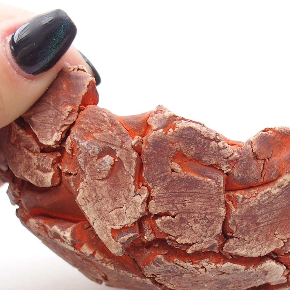 Ceramic Shell 11,5 x 10,5 x 6 cm , colour orange