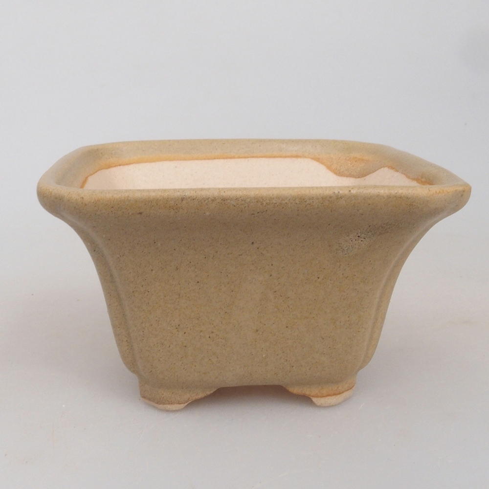 Mini bonsai bowl 7,5 x 7,5 x 4,5 cm, color brown