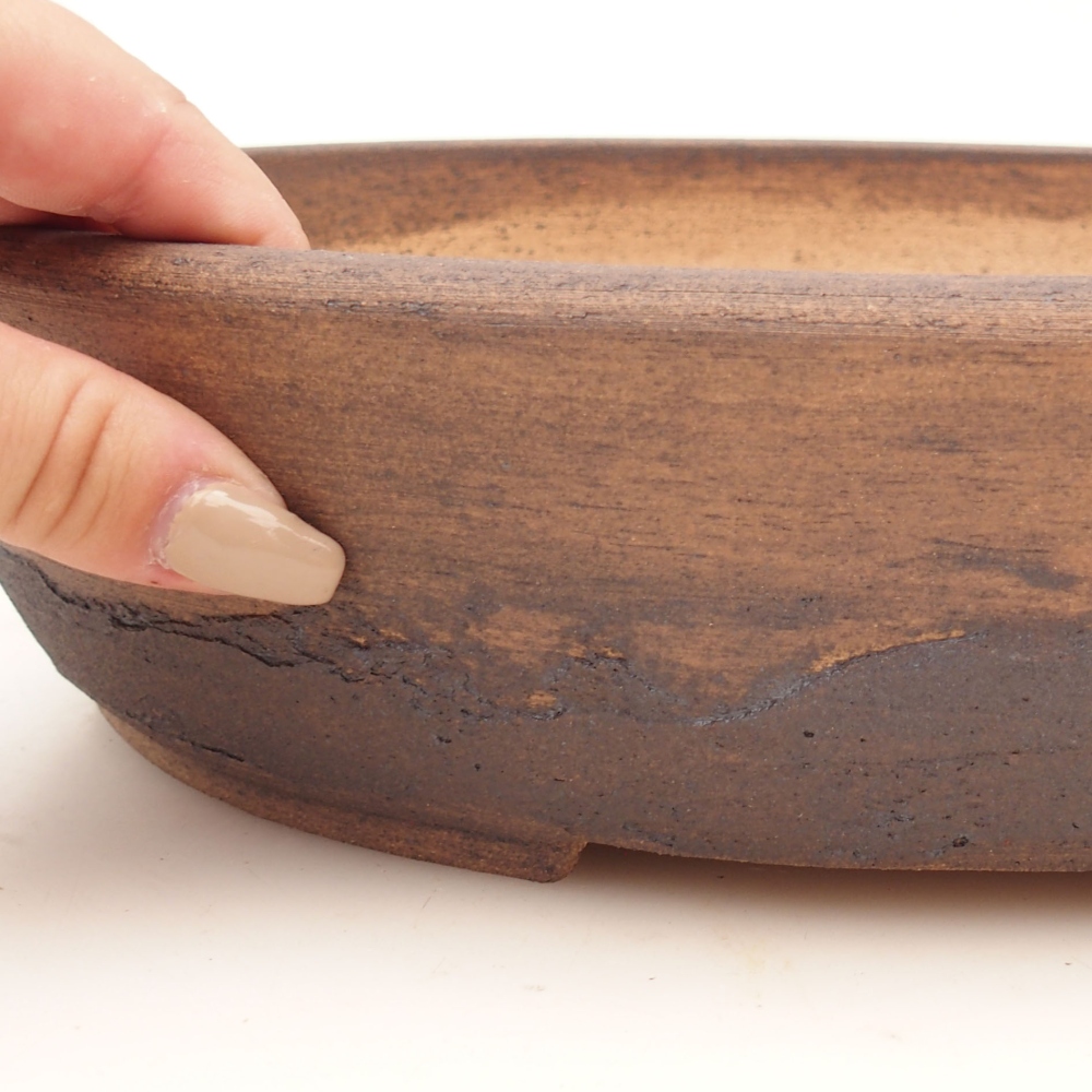 Bonsai bowl 32 x 25 x 8 cm , colour brown