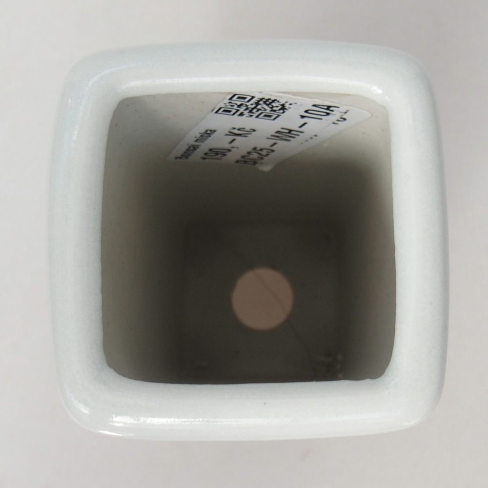 Ceramic bonsai bowl 5,5 x 5,5 x 12 cm, colour white