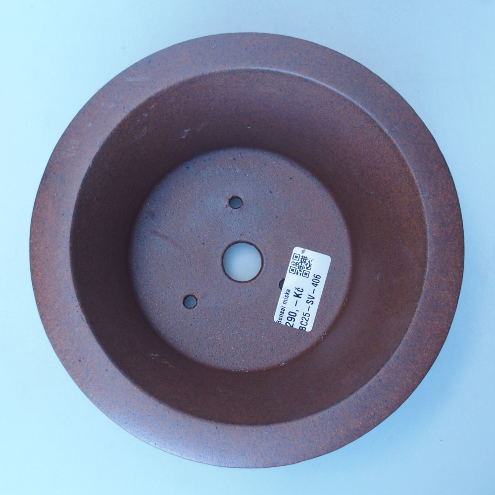 Bowl 19 x 19 x 9 cm brown
