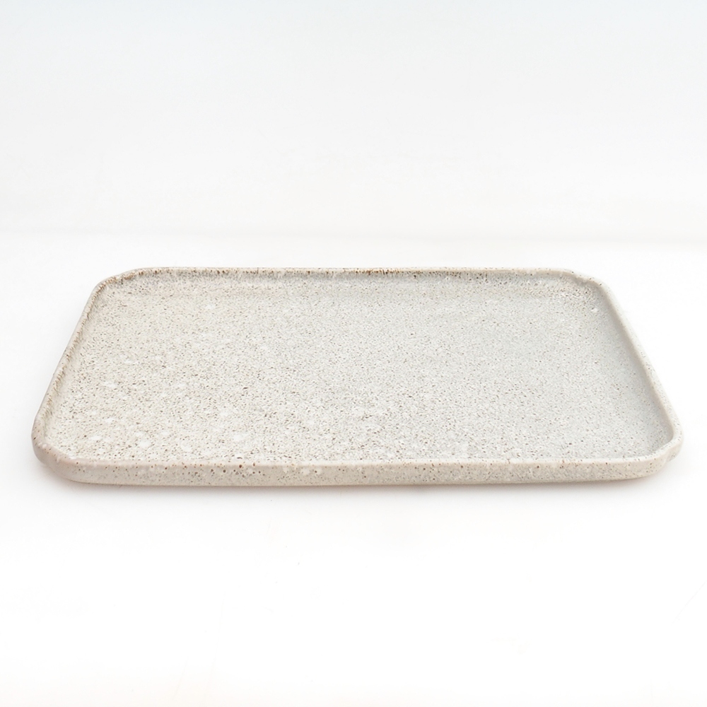 Ceramic saucer H20 - 26,5 x 20 x 1,5 cm - green