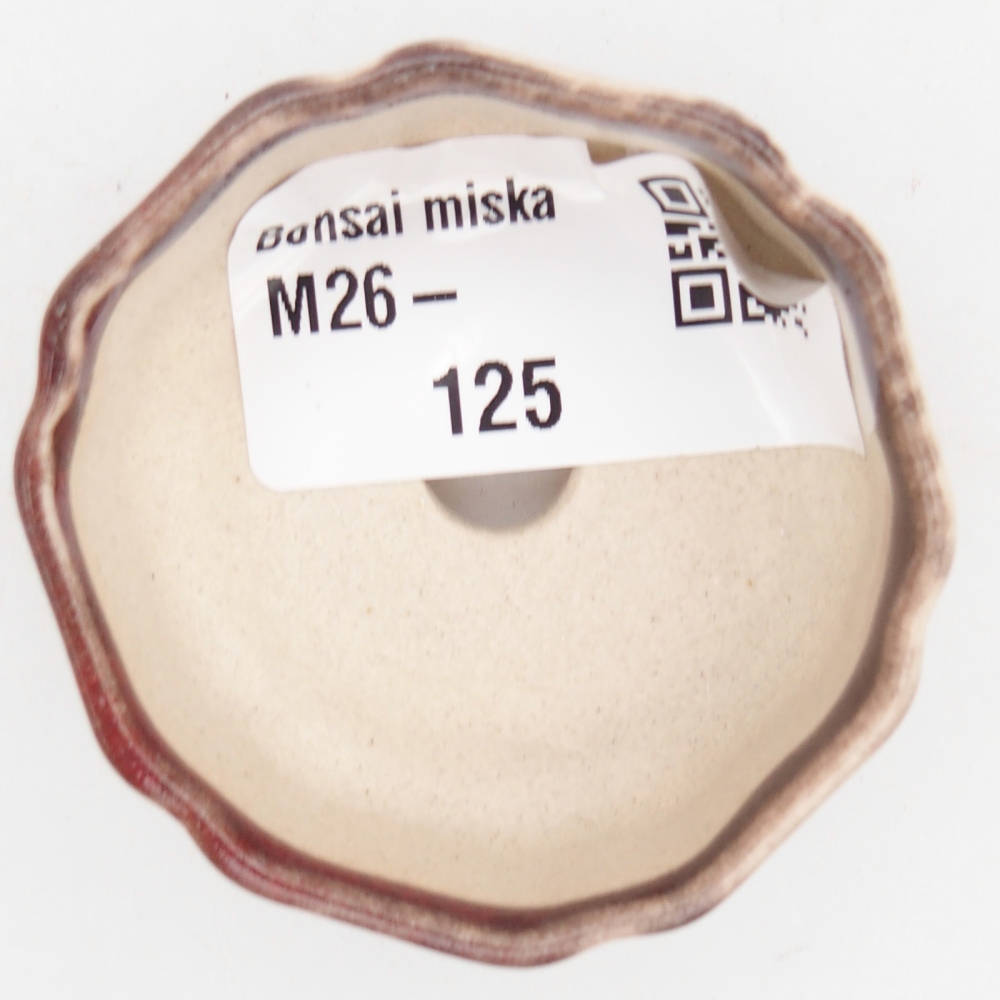 Mini bonsai bowl 4,5 x 4,5 x 2 cm, colour red