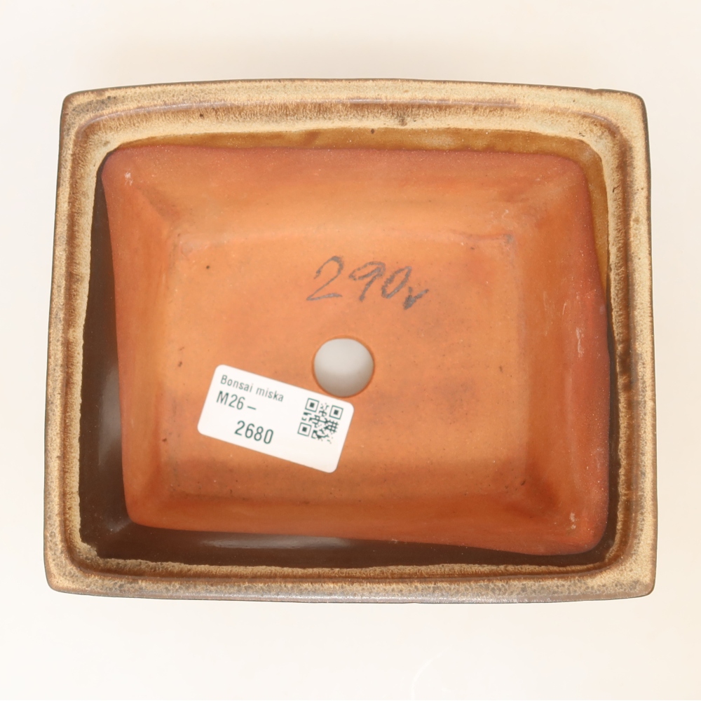 Ceramic Bowl  14.5 x 12.5 x 7 cm, brown