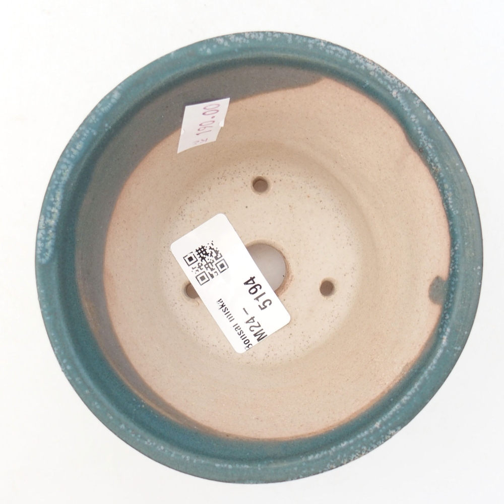 Ceramic bonsai bowl 11 x 11 x 7 cm, color blue