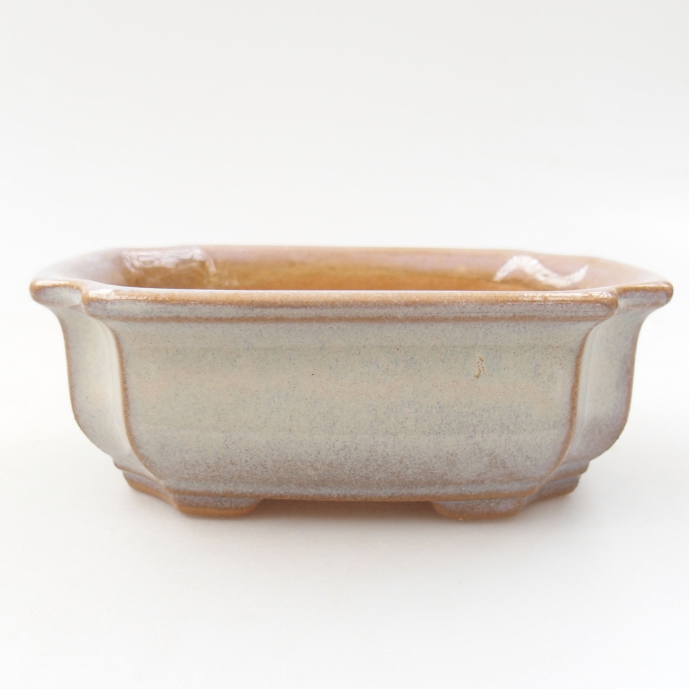 Ceramic bonsai bowl 12 x 9 x 4,5 cm, color pink