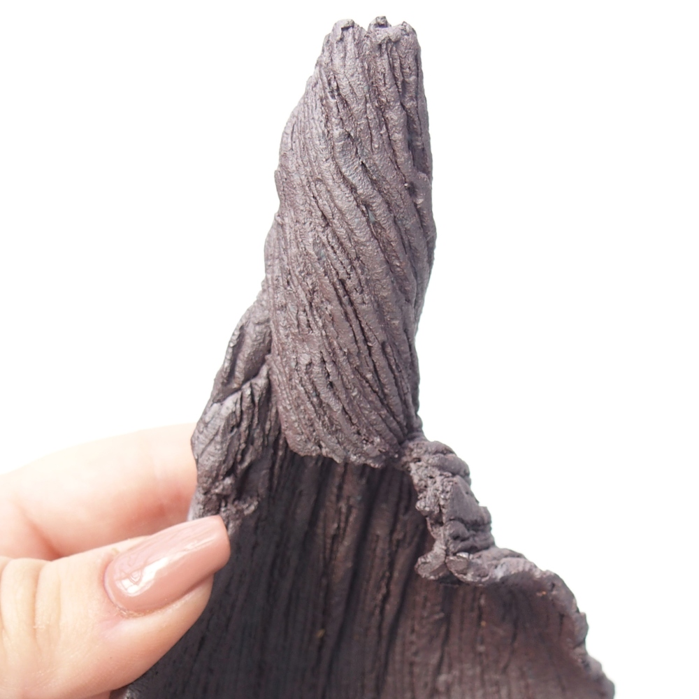 Ceramic Shell 8 x 9 x 14 cm , metallic colour