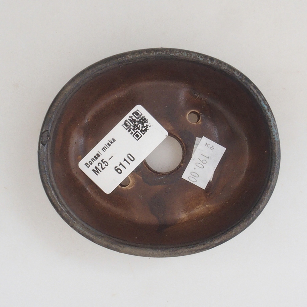 Ceramic bonsai bowl 9,5 x 8 x 3 cm, color blue