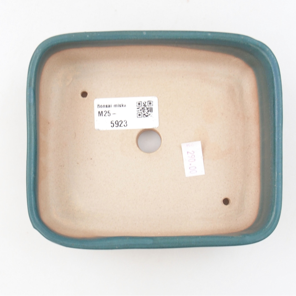 Ceramic bonsai bowl 14 x 12 x 4,5 cm, color blue