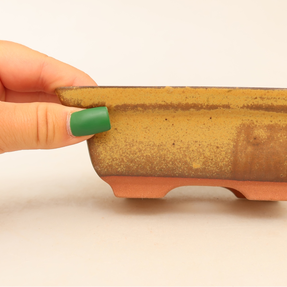 Ceramic Bowl  14.5 x 10 x 5 cm, yellow