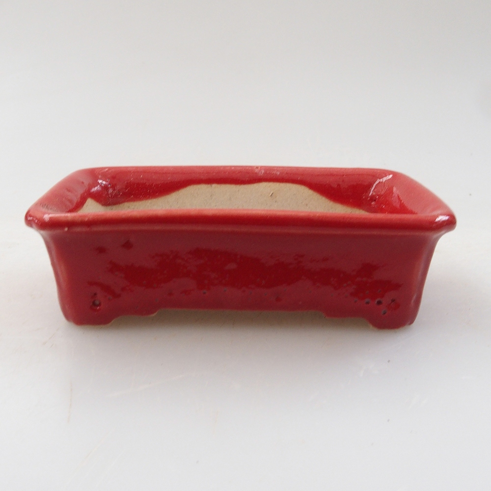 Mini bonsai bowl 7 x 4,5 x 2 cm, color red