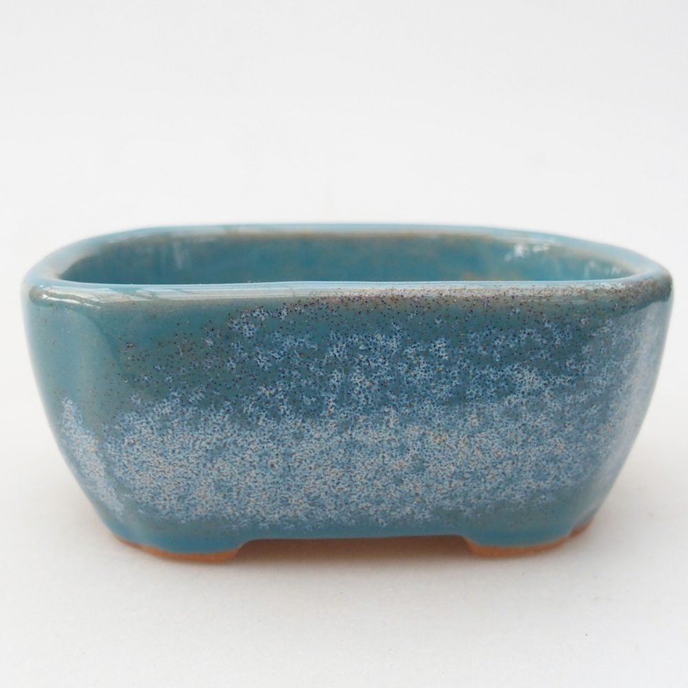 Ceramic bonsai bowl 8,5 x 7 x 3,5 cm, colour blue