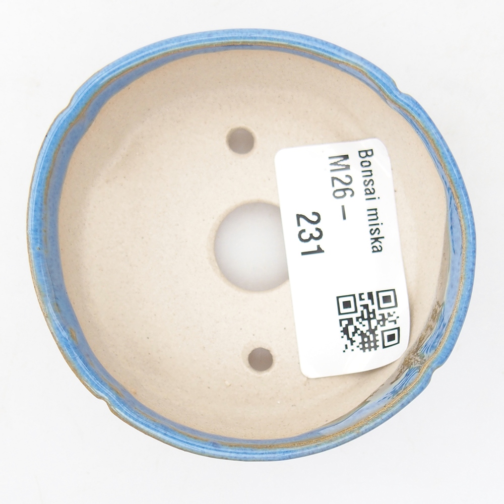 Mini bonsai bowl 6,5 x 6,5 x 2,5 cm, colour blue