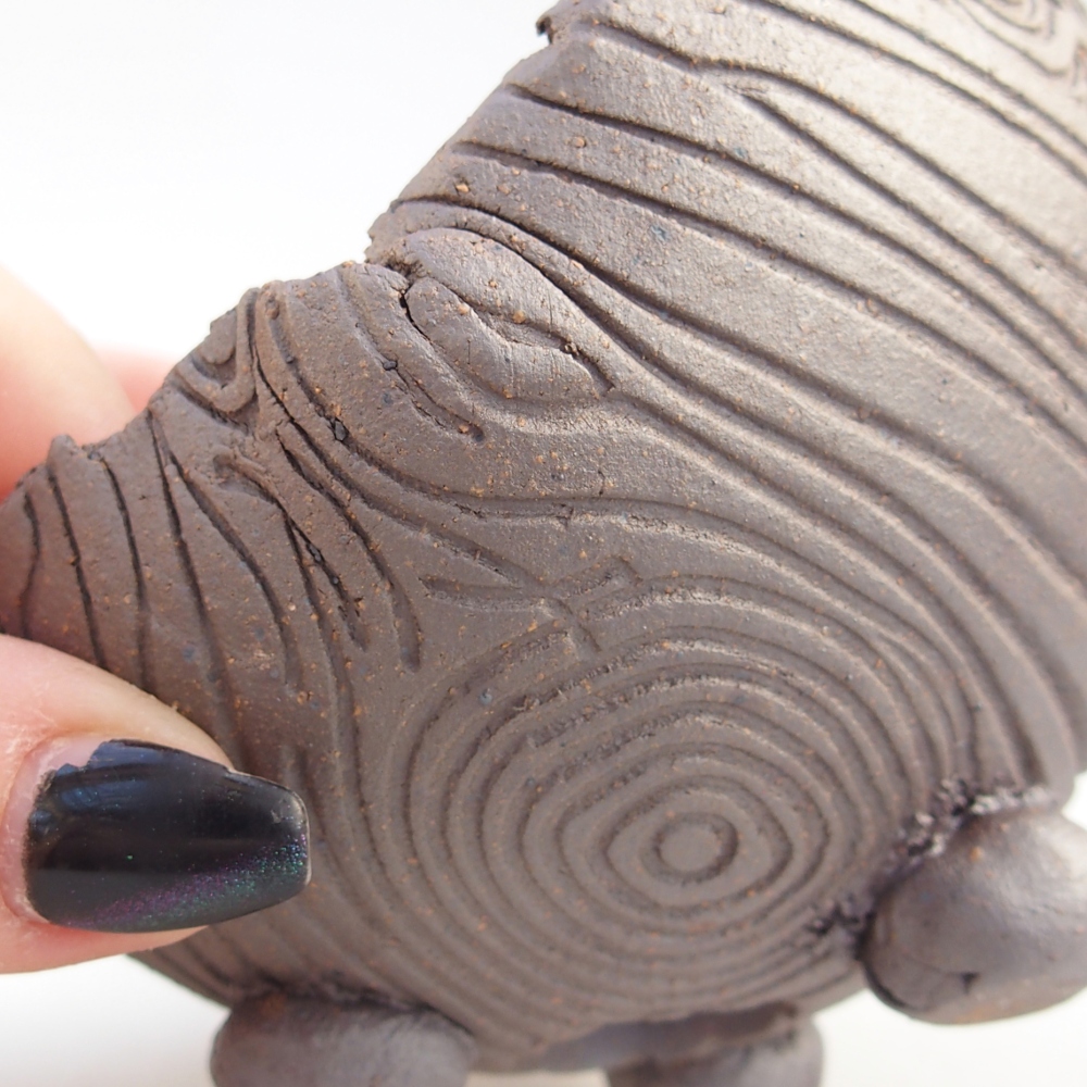 Ceramic Shell 10 x 10 x 7,5 cm , metallic colour