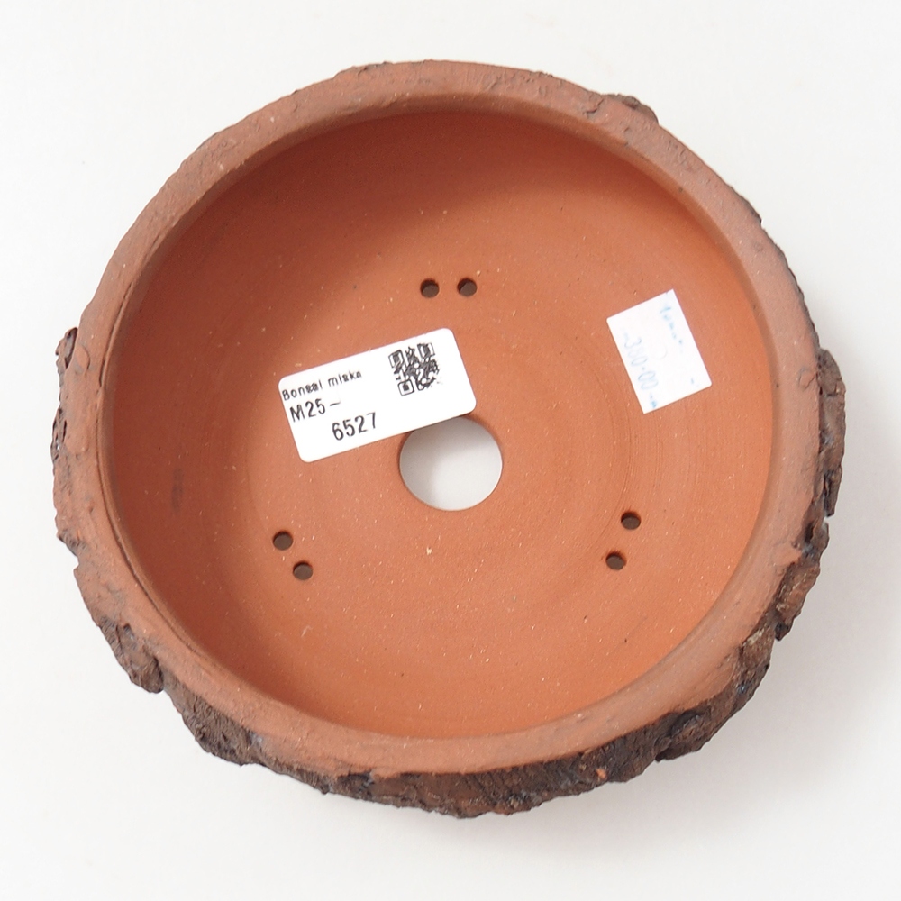 Ceramic bonsai bowl 15 x 15 x 5,5 cm, brown