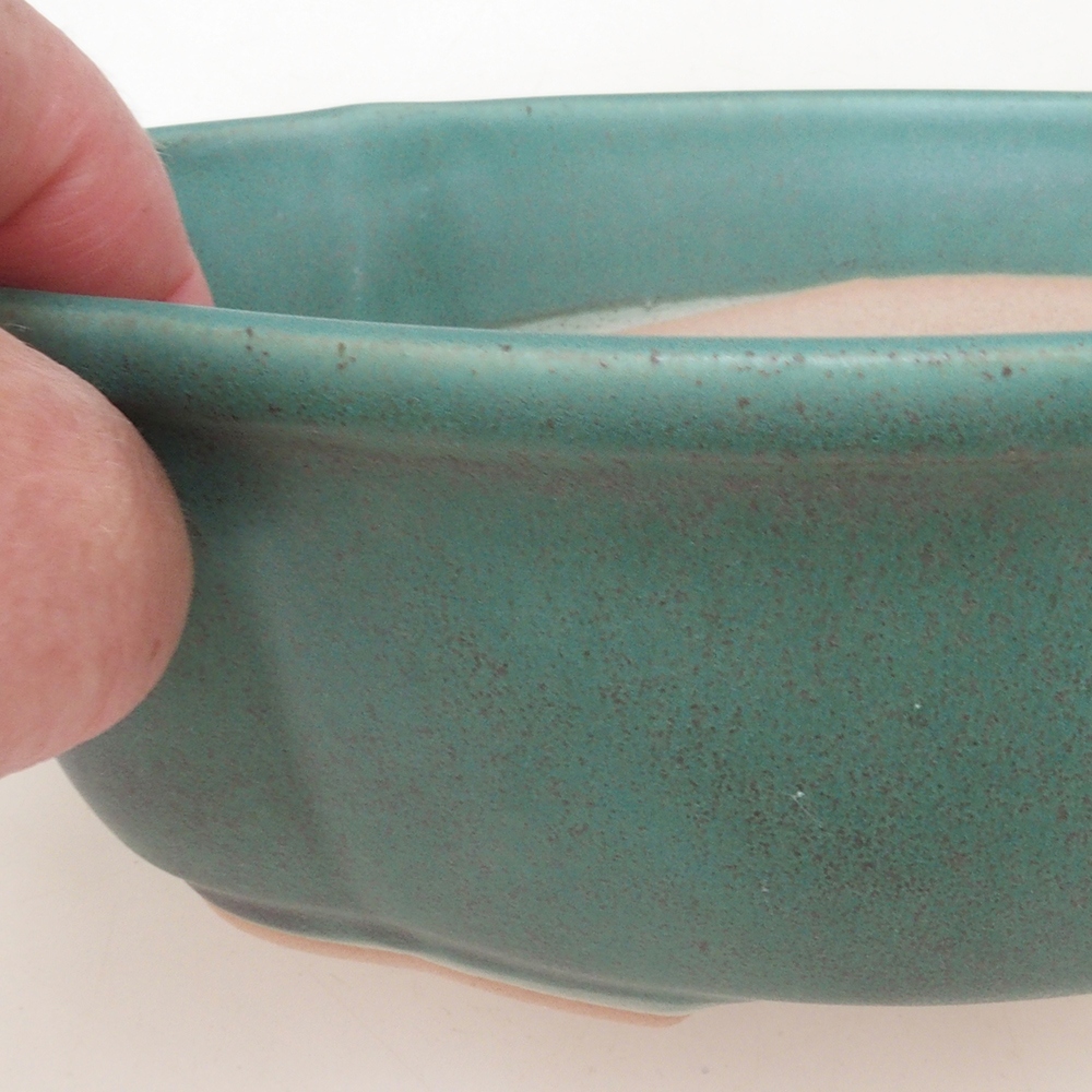 Bonsai bowl H75 - 19 x 14 x 6.5 cm. - green