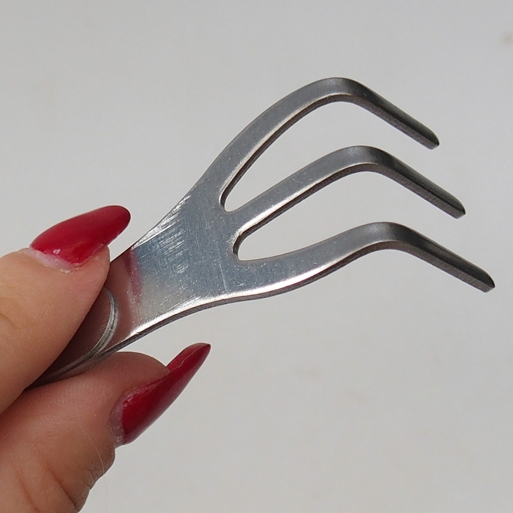 Grapple and tweezers 22 cm - stainless steel