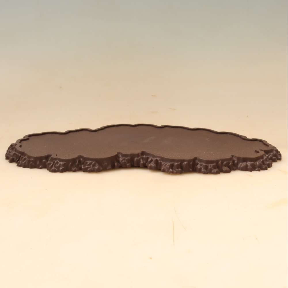 Plastic bonsai stand, 33 x 19 x 1.5 cm, brown