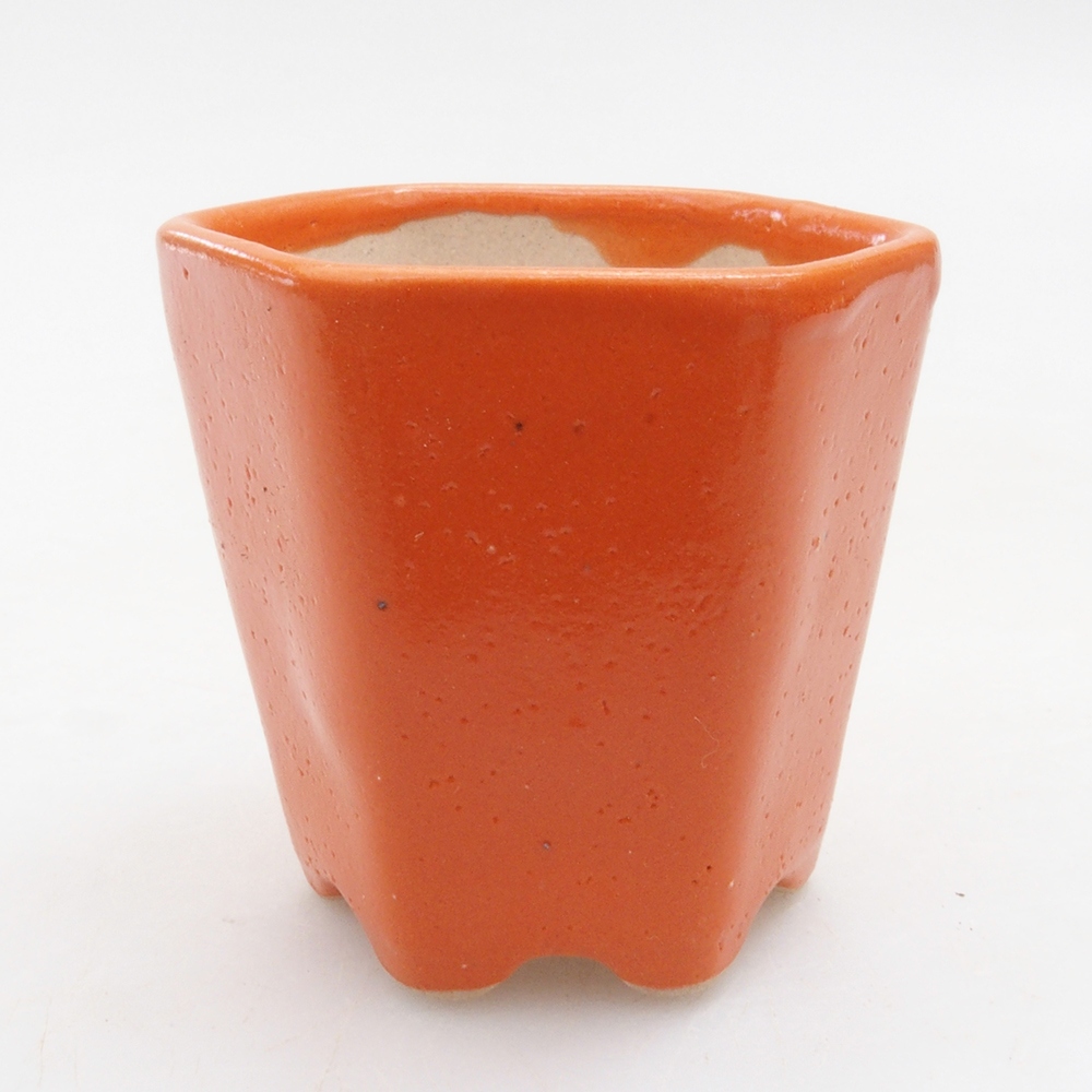 Mini bonsai bowl 5 x 5 x 5 cm, color orange