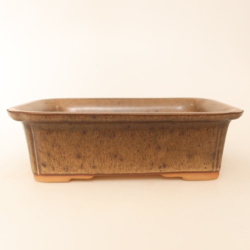 Ceramic Bowl, 20 x 15.5 x 5.5 cm, brown