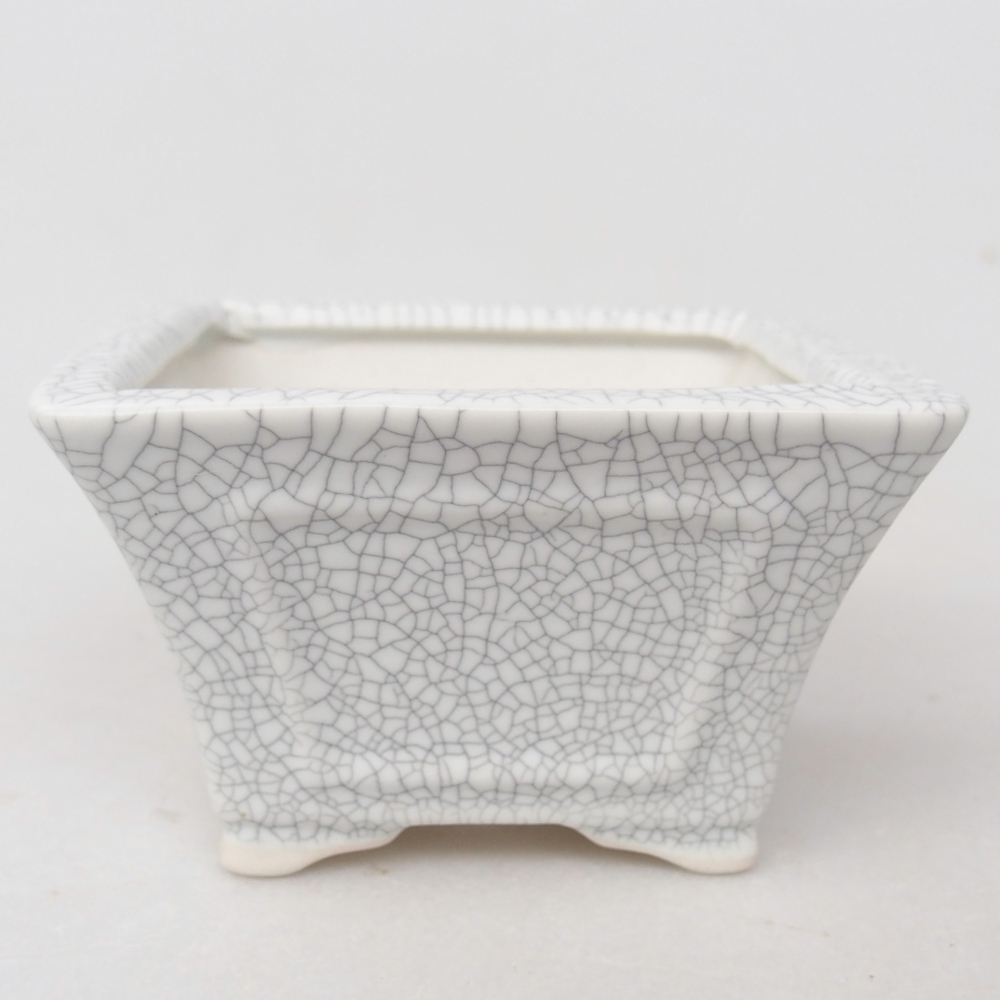 Ceramic bonsai bowl 8,5 x 8,5 x 5 cm, raku colour