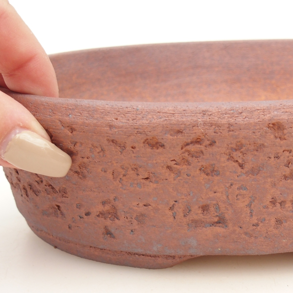 Bonsai bowl 19,5 x 16 x 6 cm , metal colour