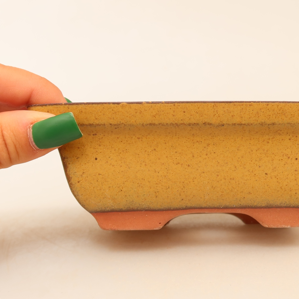 Ceramic Bowl  14.5 x 10 x 5 cm, yellow