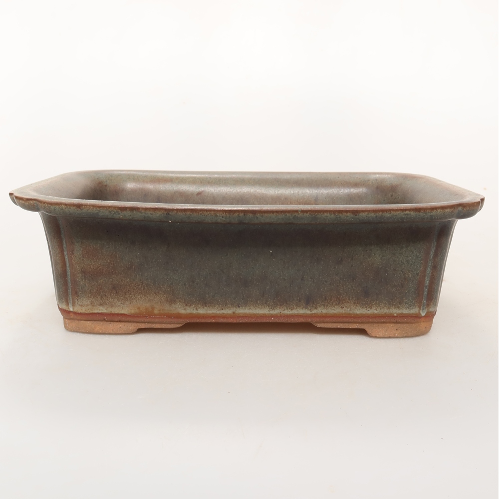 Ceramic Bowl  20 x 15.5 x 6 cm, brown