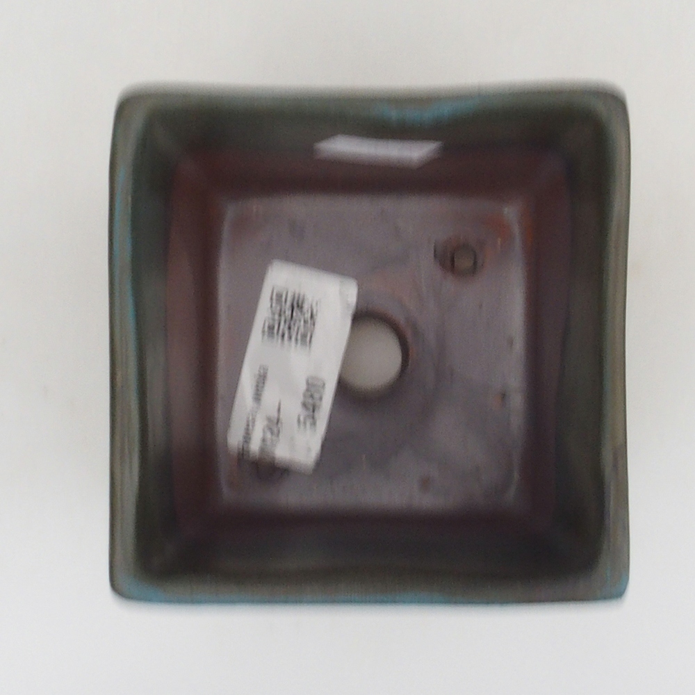 Ceramic bonsai bowl 8,5 x 8,5 x 8,5 cm, color blue