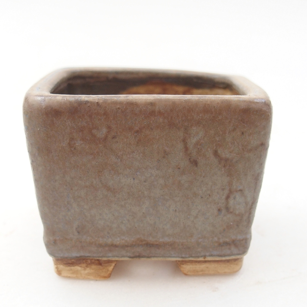 Ceramic bonsai bowl 6 x 6 x 4,5 cm, color blue