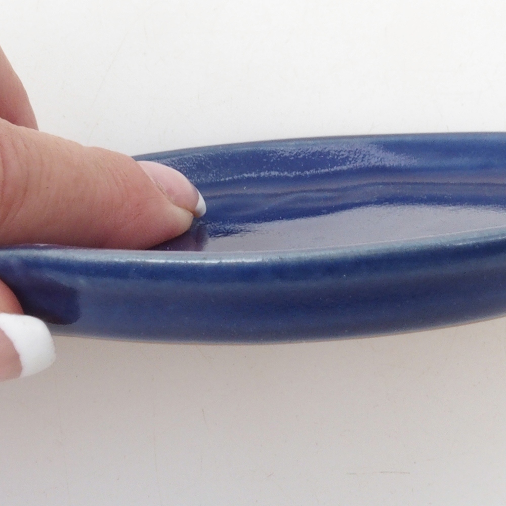 Ceramic bowl H05 -11 x 8.5 x 1 cm - blue
