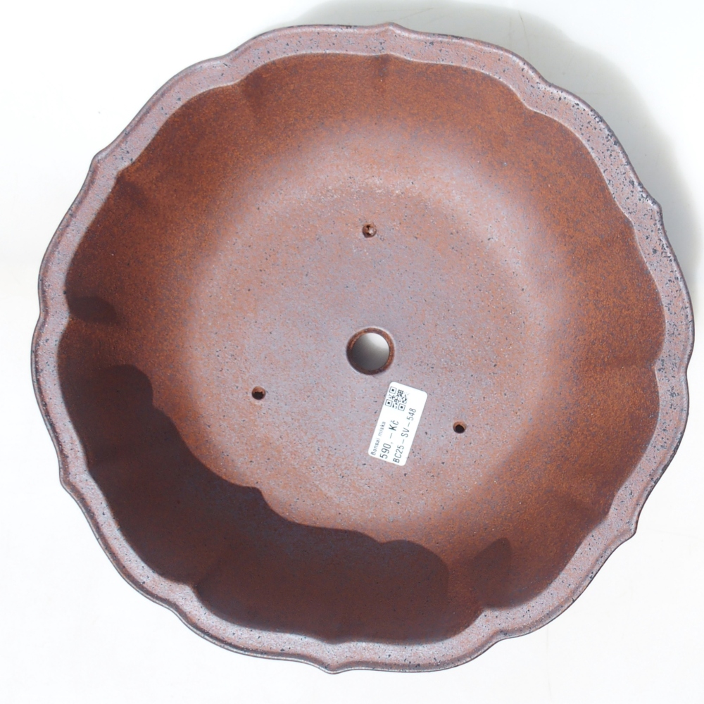 Bowl 30 x 30 x 10 cm brown