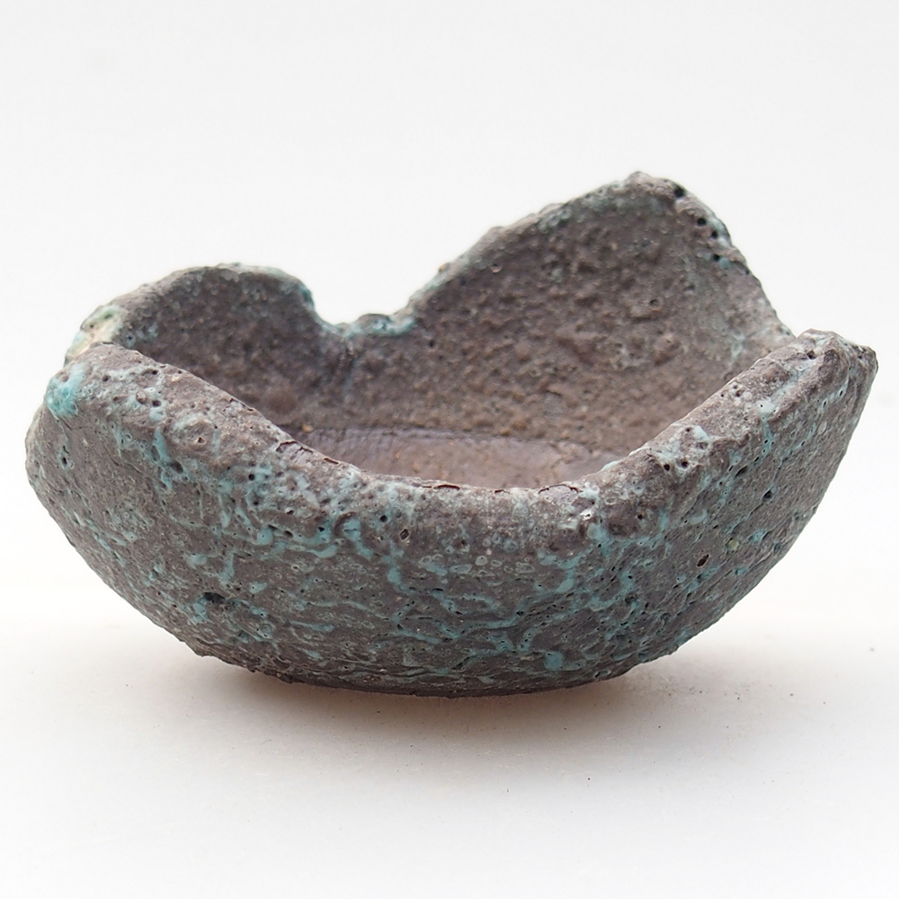 Ceramic Shell 9 x 9 x 5,5 cm , colour blue