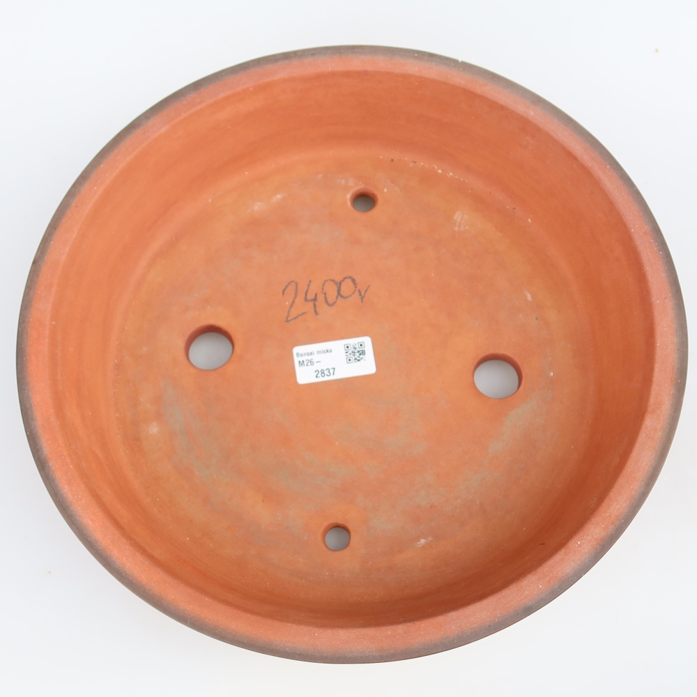 Ceramic Bowl  30.5 x 30.5 x 7 cm, brick red