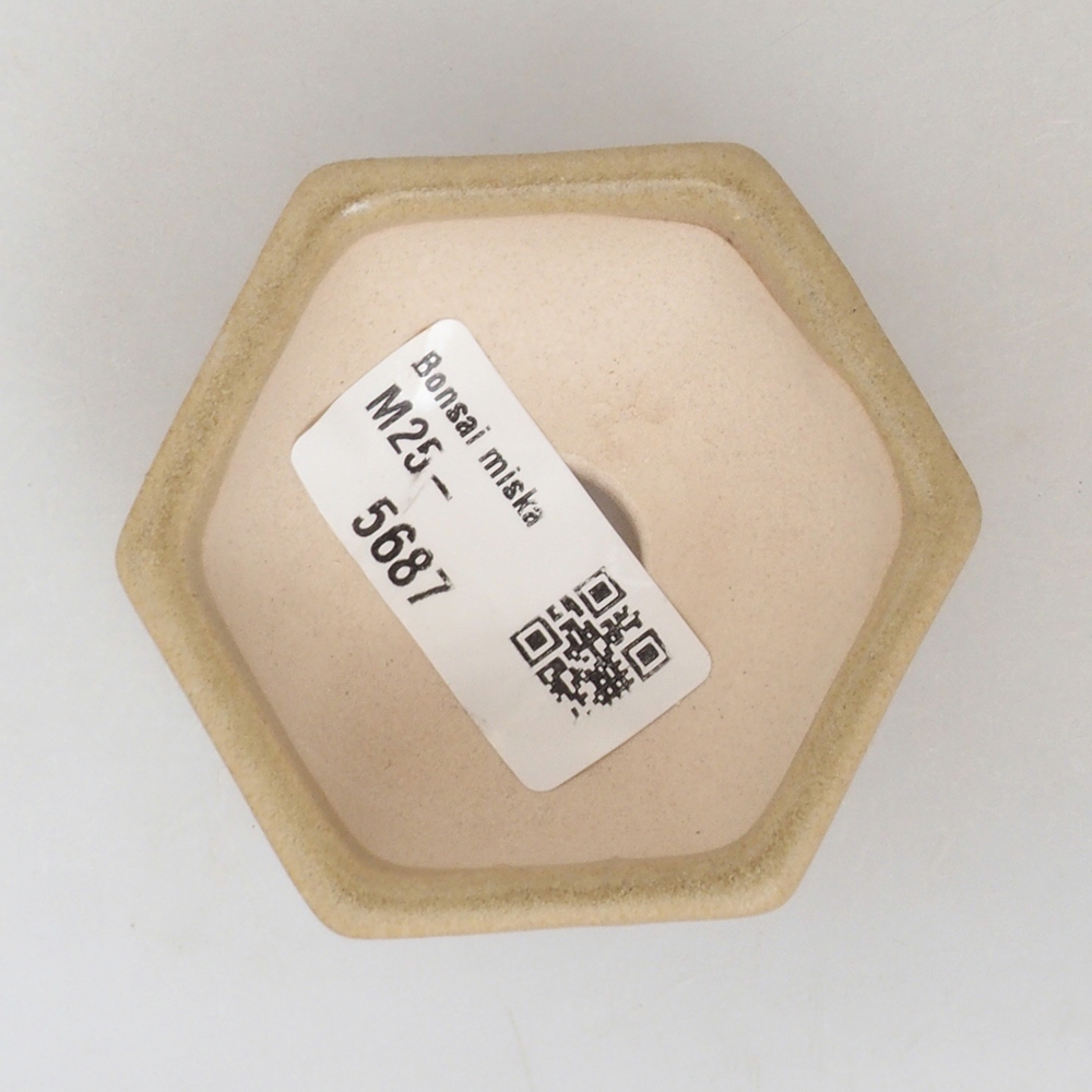 Mini bonsai bowl 6,5 x 6 x 2,5 cm, color brown