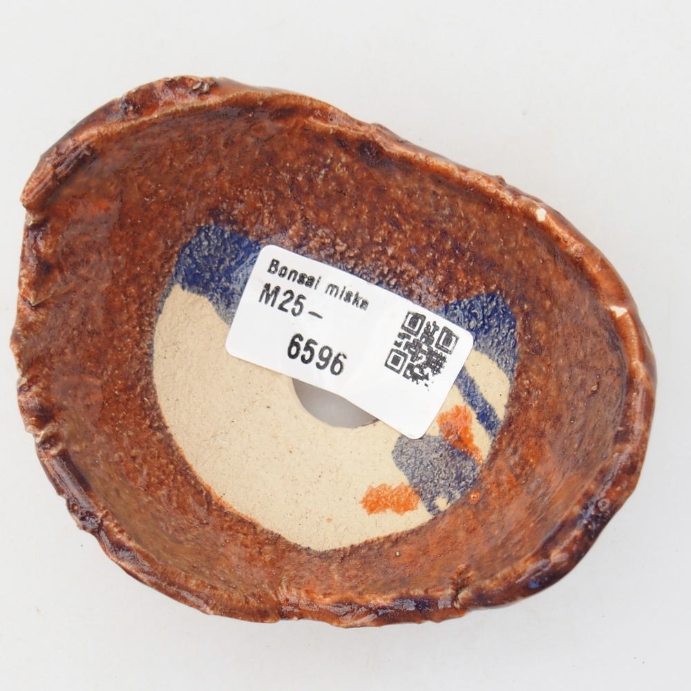 Ceramic Shell 8 x 9,5 x 5 cm , colour orange