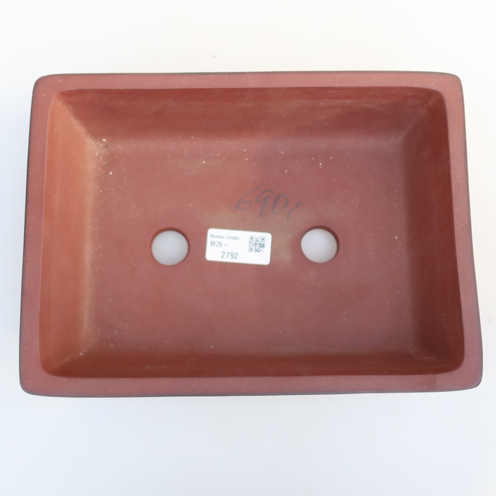 Ceramic Bowl  25.5 x 19 x 7 cm, brick red
