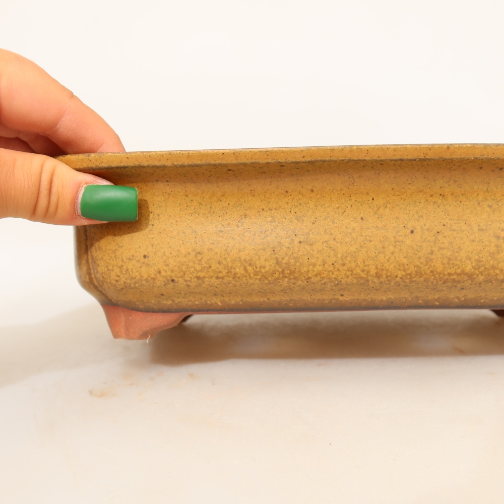Ceramic Bowl, 24 x 17 x 6 cm, yellow