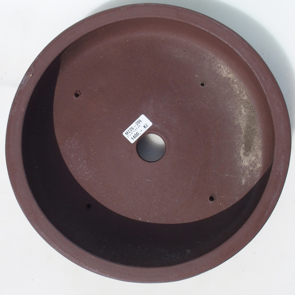 Bonsai bowl 37 x 37 x 8,5 cm birch brown