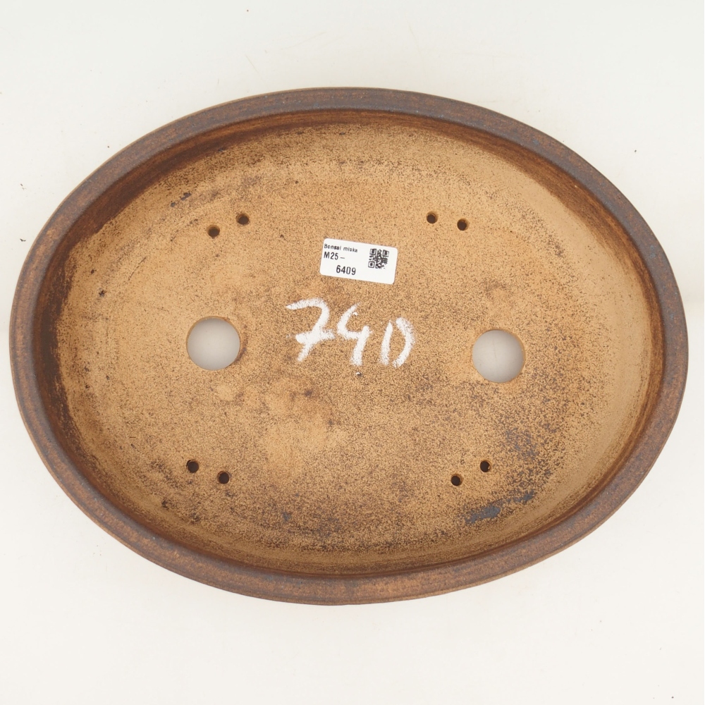 Bonsai bowl 32,5 x 25 x 8 cm , colour brown