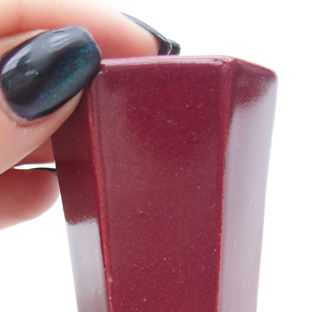 Mini bonsai bowl 4 x 3,5 x 5,5 cm, burgundy