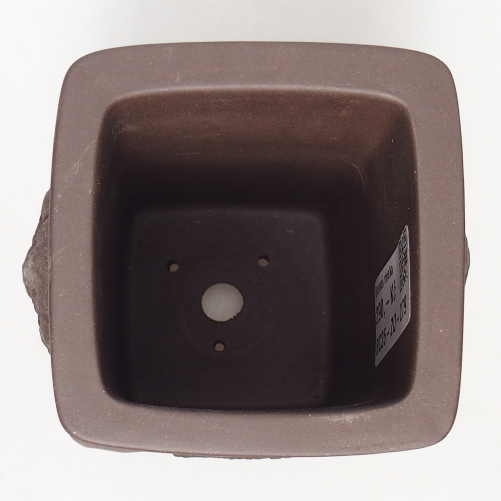 Bowl 8 x 8 x 12 cm brown