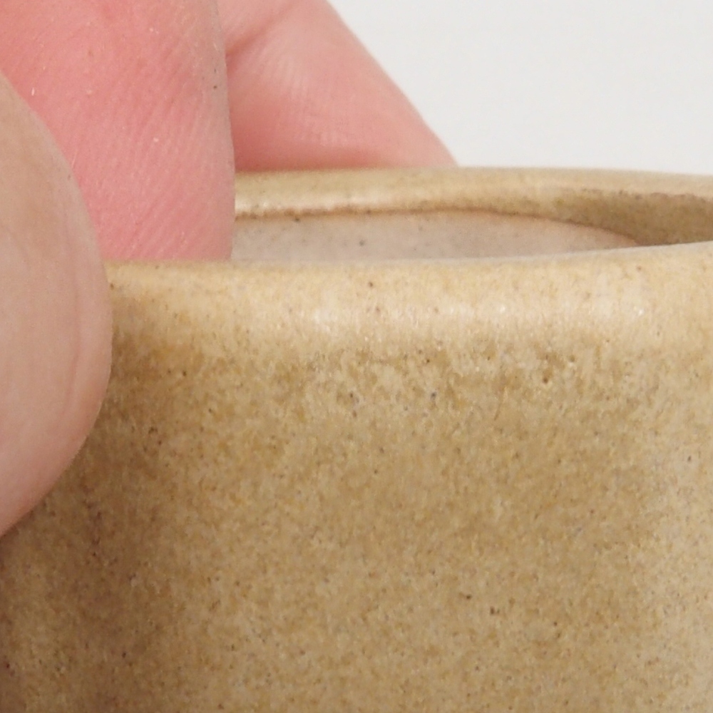 Mini bonsai bowl 4,5 x 4,5 x 2 cm, color brown