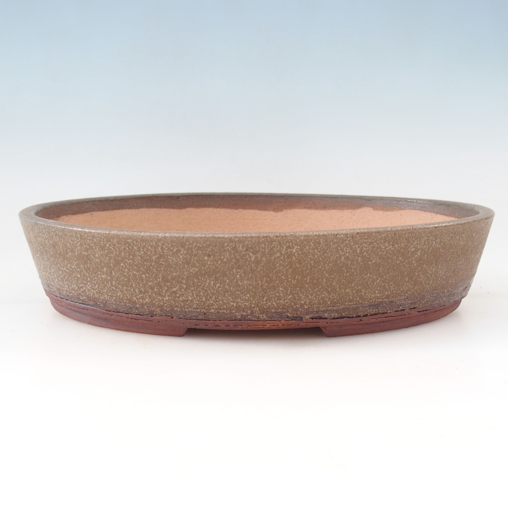 Bonsai bowl 33 x 25,5 x 6,5 cm , colour brown