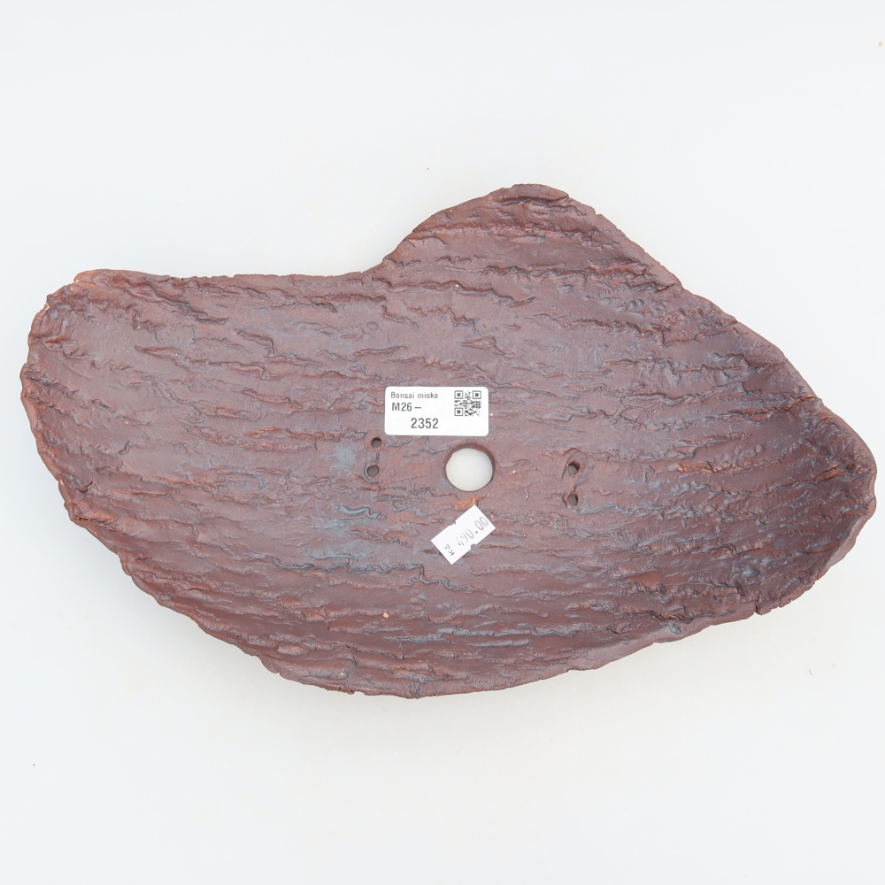 Ceramic Shell, 30 x 19.5 x 7 cm, brown