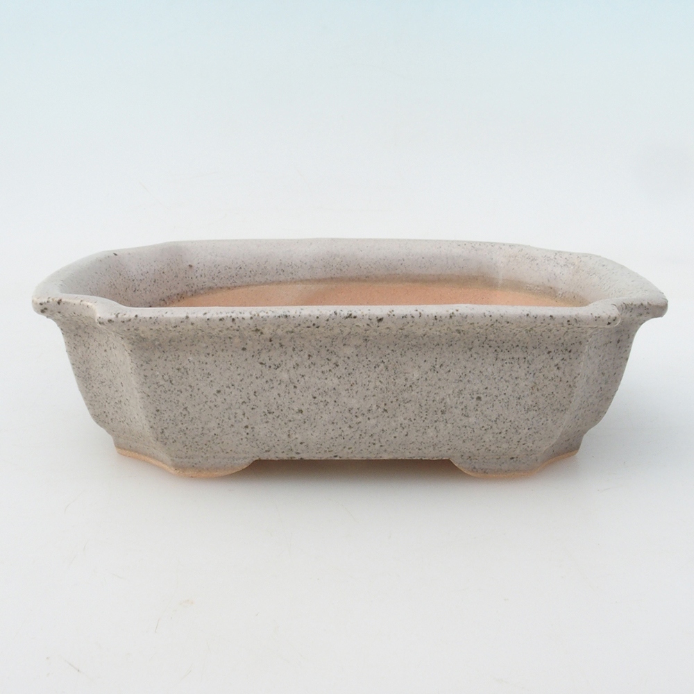 Bonsai bowl + saucer H01 - 12x9x5 cm