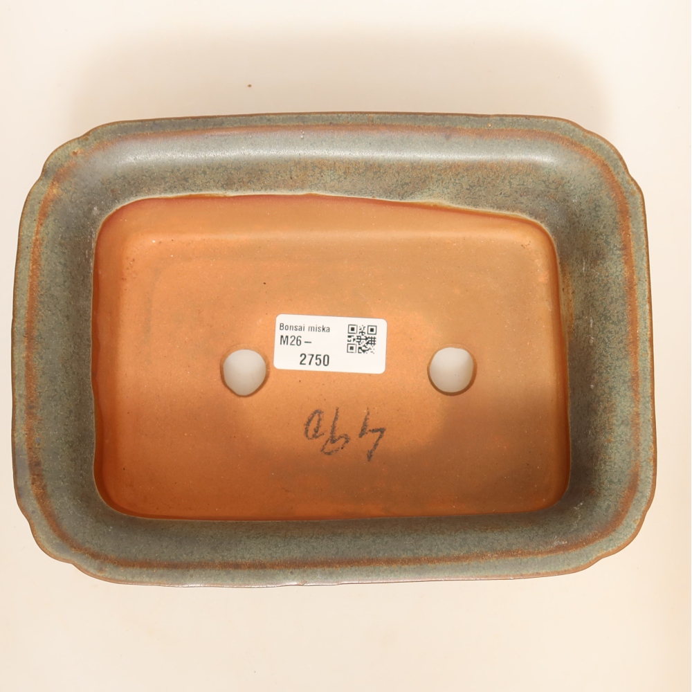 Ceramic Bowl, 20 x 15.5 x 5.5 cm, brown