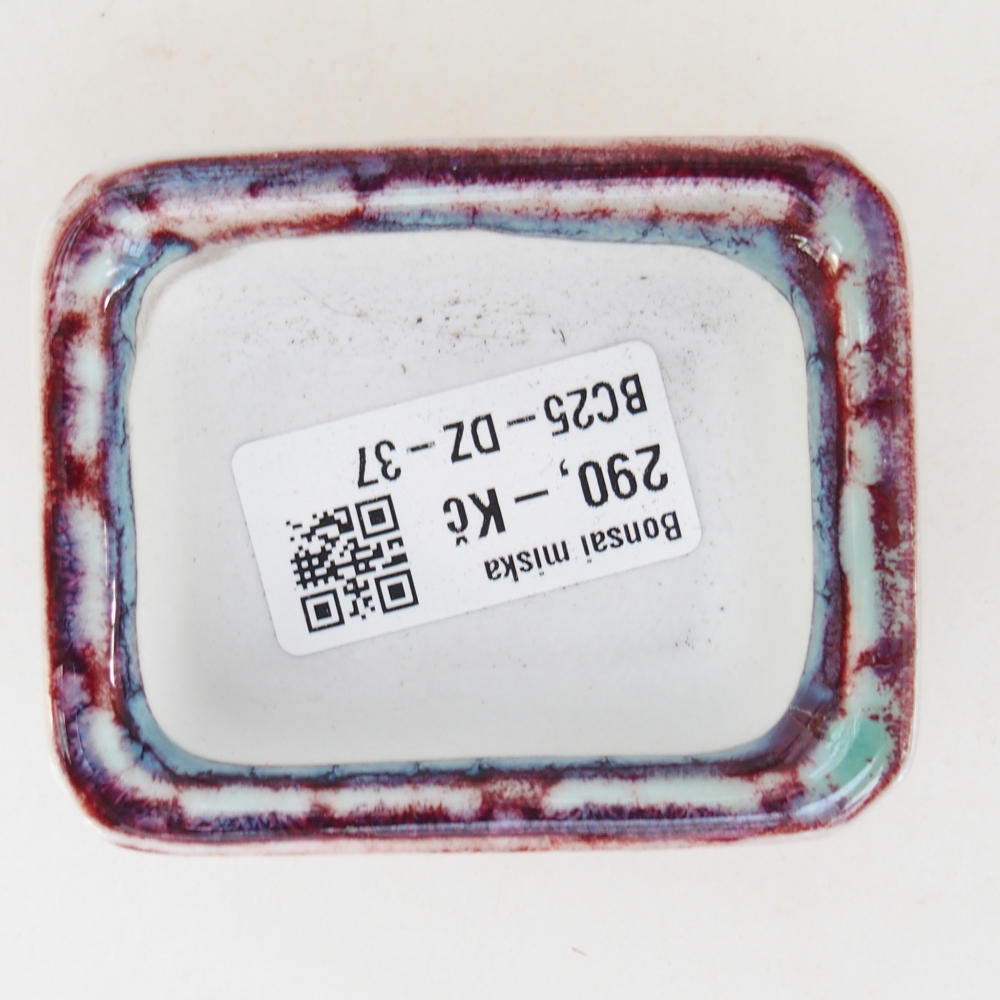 Mini bonsai bowl 7 x 5,5 x 3 cm, burgundy