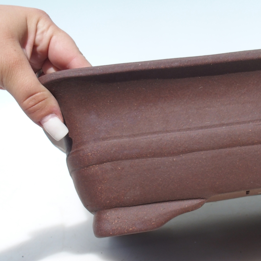 Bonsai bowl 39 x 32 x 10,5 cm birch brown